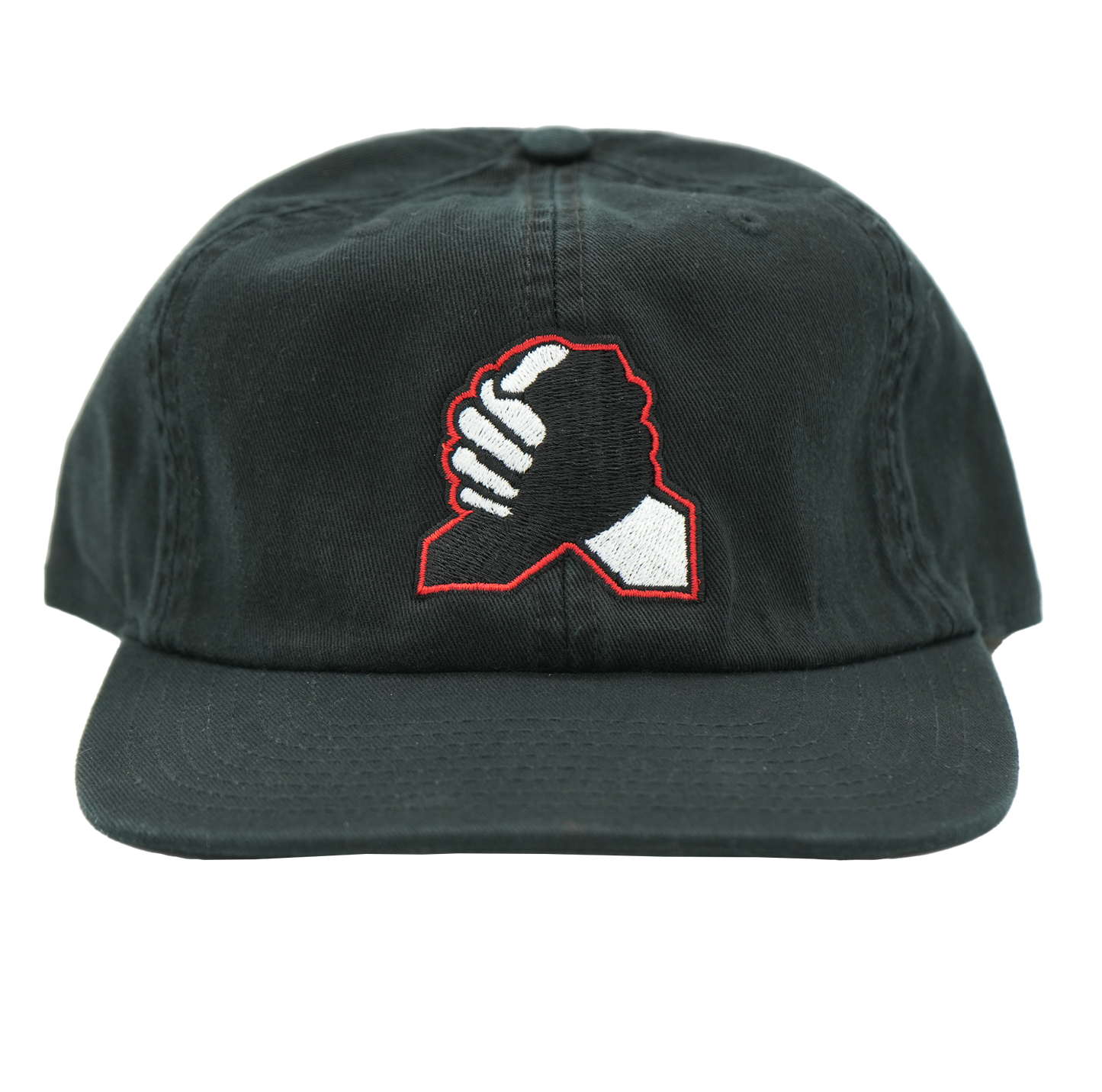 Hands Unstructured 6 Panel Hat - Black