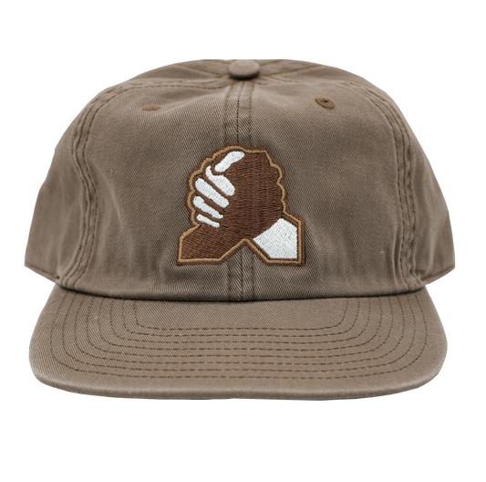 Hands Unstructured 6 Panel Hat - Hazlenut