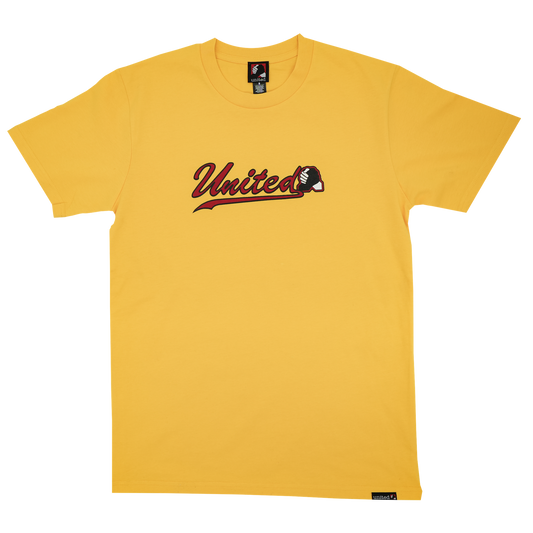 Script Tee - Gold